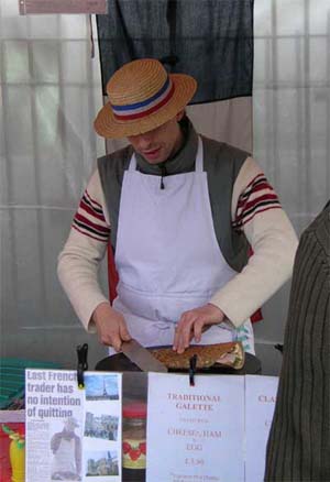 vendor at the Bricklane Market