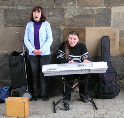 Blind musicians on the Charles Bridge