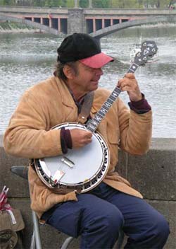Musician on the Charles Bridge