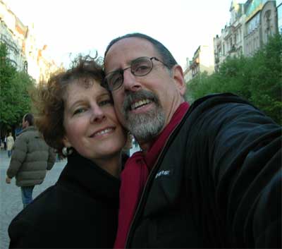 Carol and David at Wenceslas Square