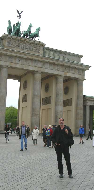 David at the Brandenberg Gate