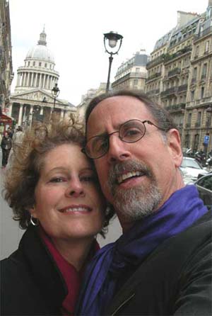 Carol and David near the Pantheon