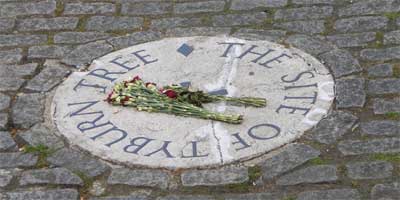 The Tyburn Tree was a location where many executions took place