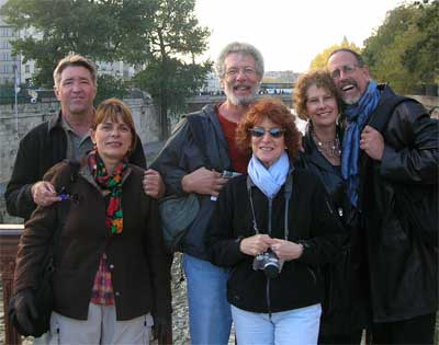 The six of us having a ball exploring Paris