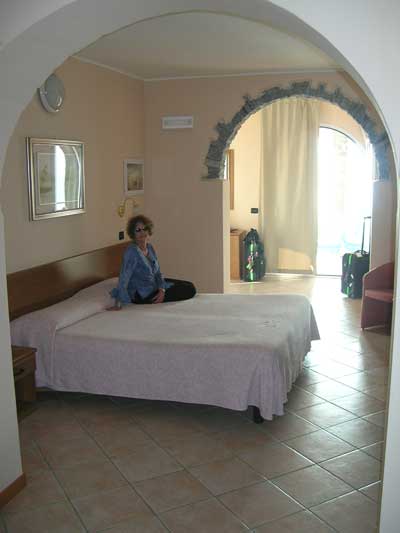 Our room at Hotel Eremo Gaudio at Lake Como