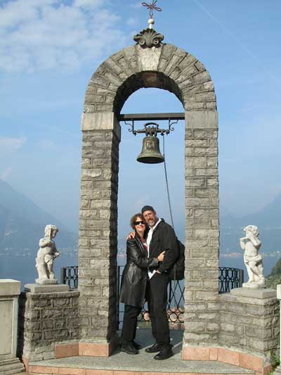 Atop our hotel at Lake Como
