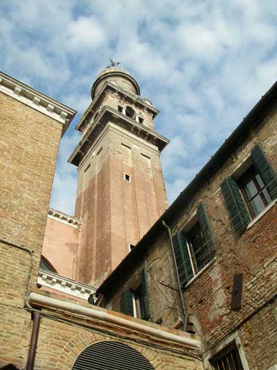 One of the many towers in Venice