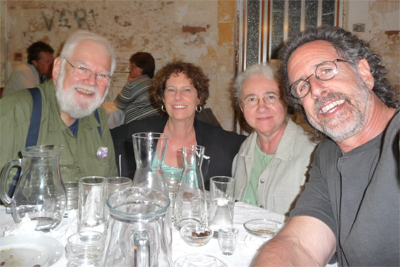 Charlie, Carol, Dorothea and David at Portes Restaurant in Chania, Crete