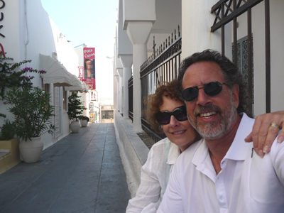 Carol and David in Fira