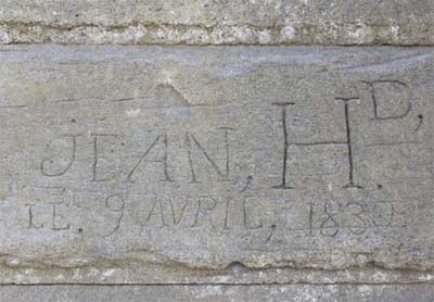 Old grafitti at Pont du Gard