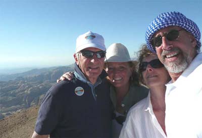 Bob, Joan, Carol and David high above Petra in Jordan