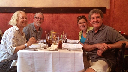 DeeAnn, Rob, Bonnie and Phil at El Meson del Principe in Camaguay, Cuba