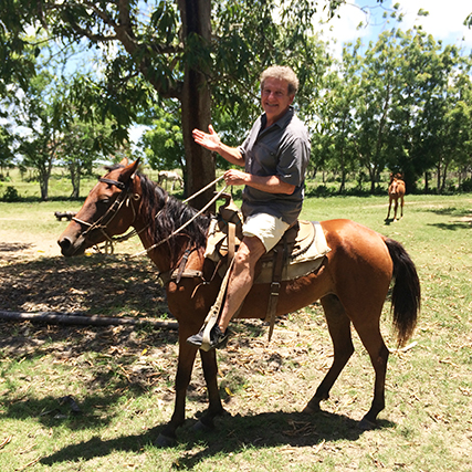 Phil's horsemanship was impressive at King Ranch