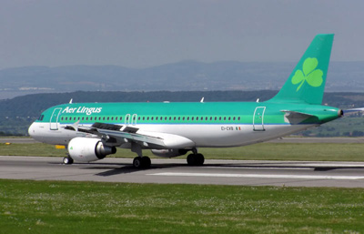 We flew Aer Lingus from Edinburgh to Dublin