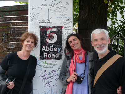 Carol, Miriam and Daniel at Abbey Road