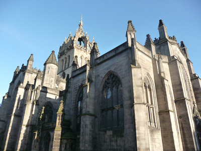 Cathedral on the Royal Mile in Edinburgh