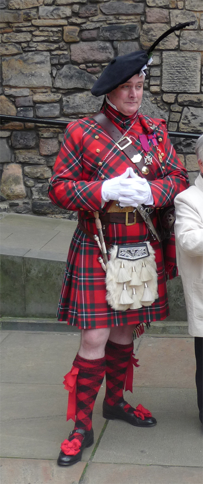Scotsman at Edinburgh Castle