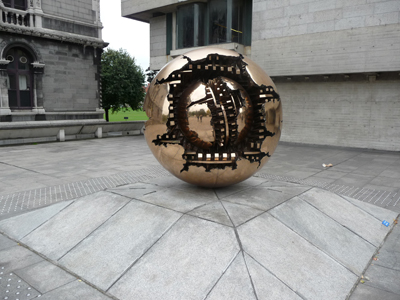 Sculpture at Trinity College in Dublin