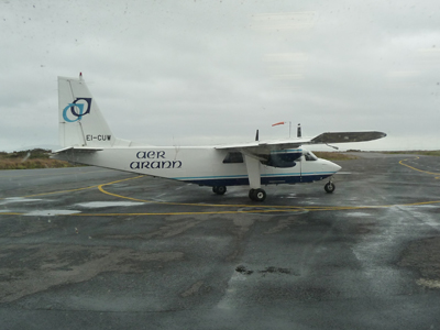 Our plane from Galway to the Aran Islands