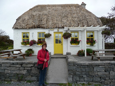 Quaint cottage where we enjoyed lunch after the hike down from Dun Aengus