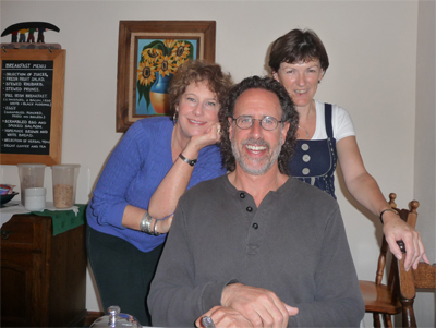 Carol, David and Barbara at Dingle's Milestone House B&B