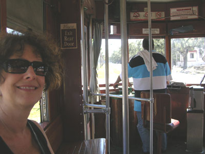 Carol on the Canal Street Streetcar
