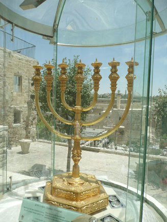 Replica of the Golden Menorah from the time of the Temple