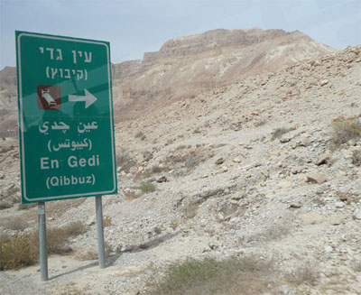 We passed the En Gedi kibbutz