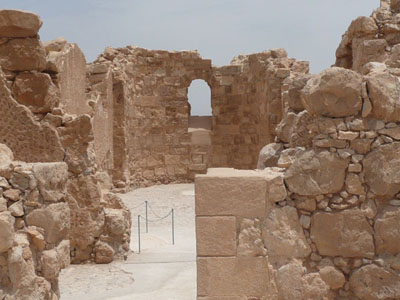 Ruins at the top of Masada