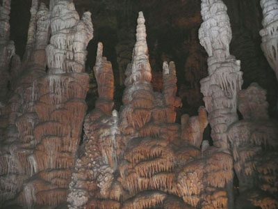 Beautiful formations inside Soreq Cave