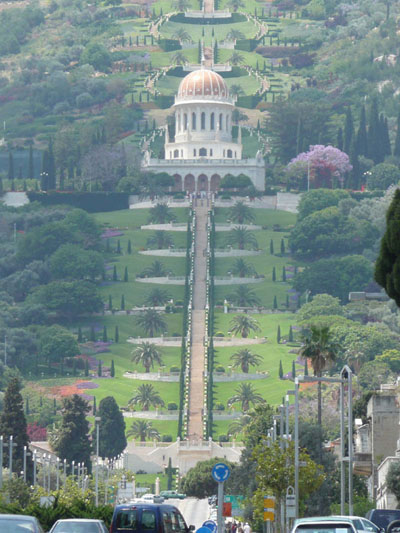 The Baha'i Temple and gardens at Haifa