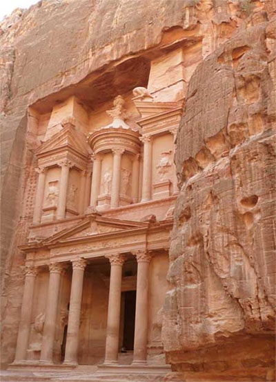 The amazingly beautiful Treasury at Petra