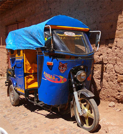 Popular form of transportation in the Sacred Valley