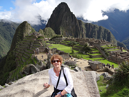 Carol at Machu Picchu