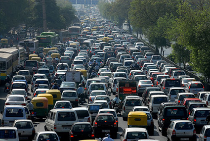 Traffic in Lima, Peru