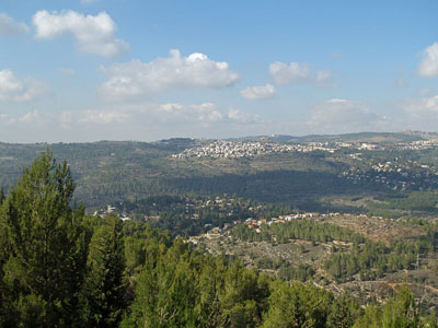 View of Jerusalem as you exit Yad Vashem