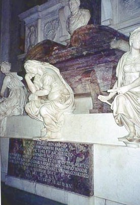 The tomb of Michelangelo at the Church of Santa Croce