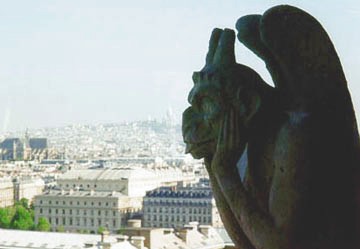 Gargoyle at the south tower of Notre Dame