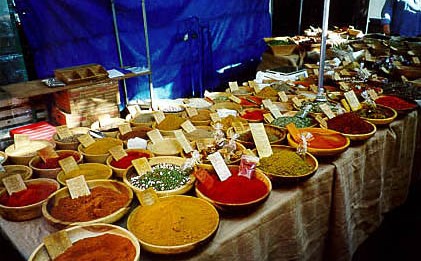 Spices at the market